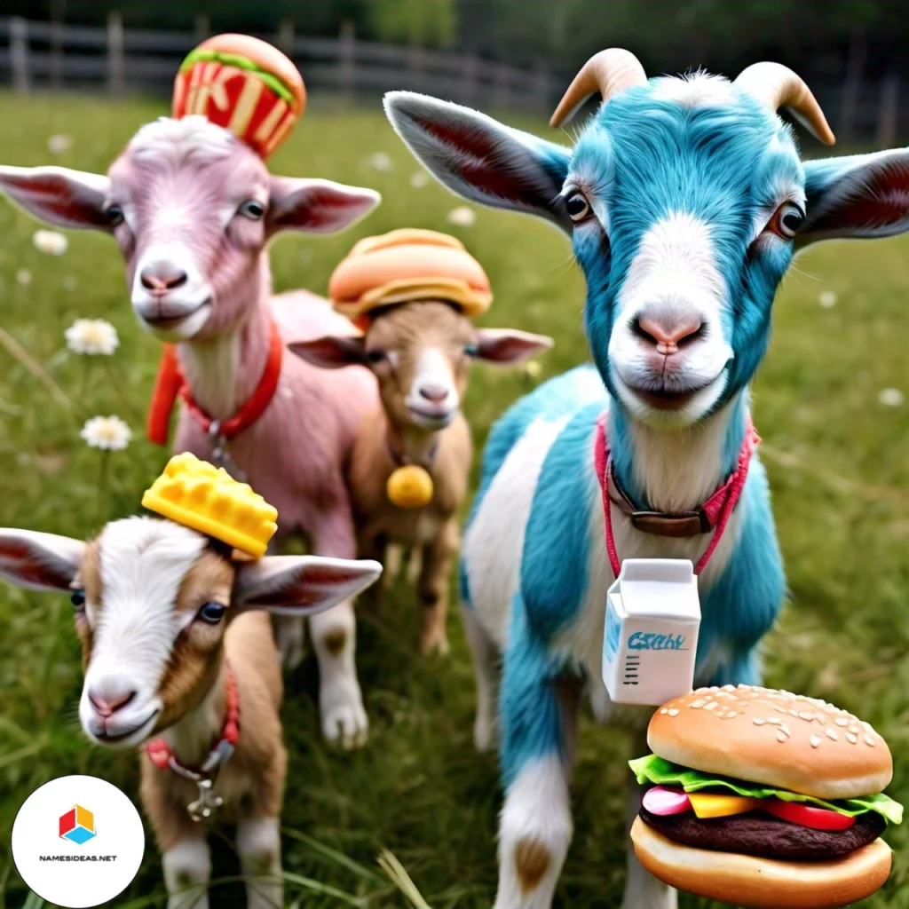 Food-Inspired Funny Goat Names