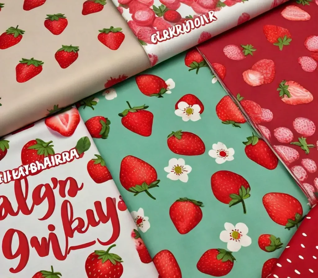 Lighthearted Names for Strawberry-patterned Fabrics