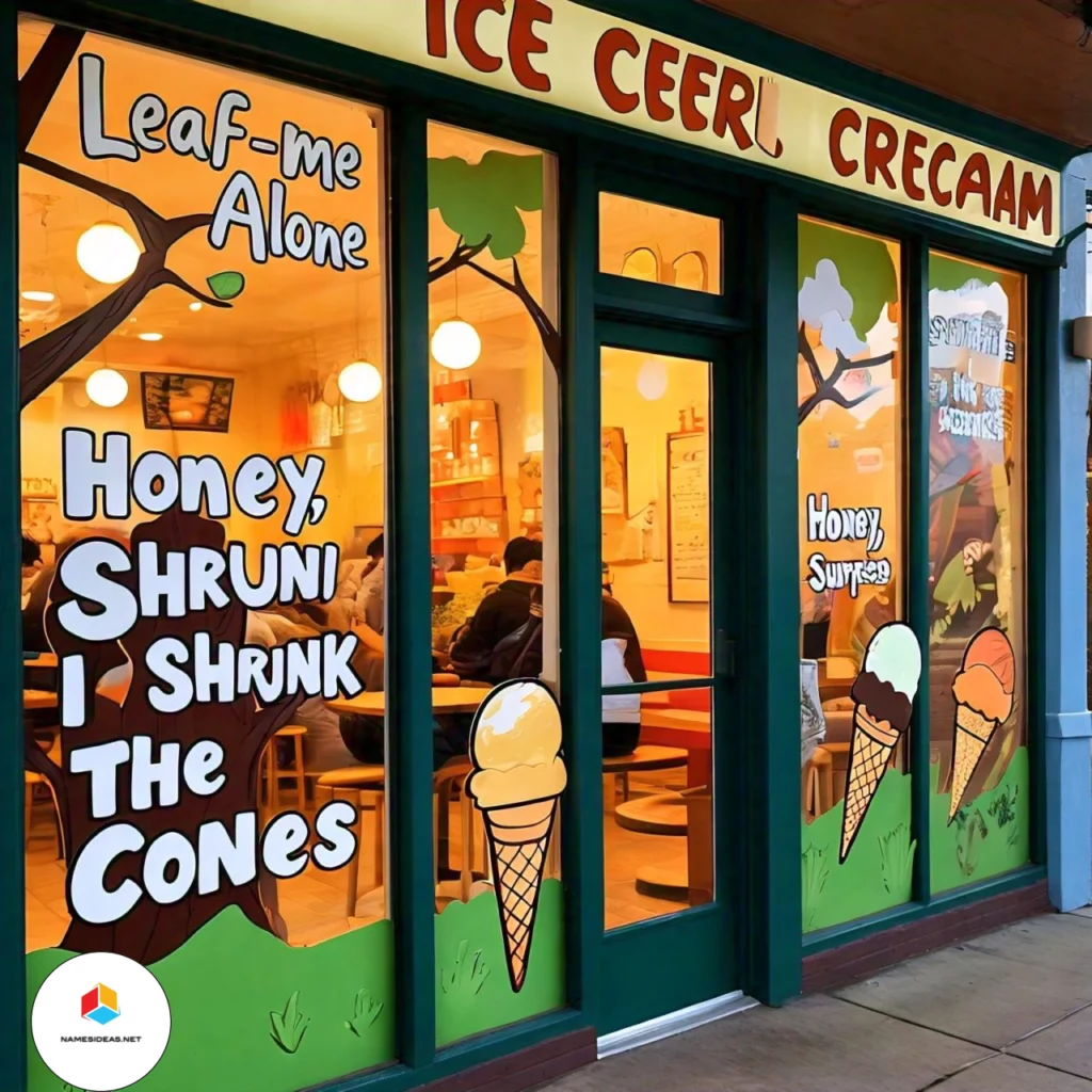 Nature-Inspired Funny Ice Cream Names