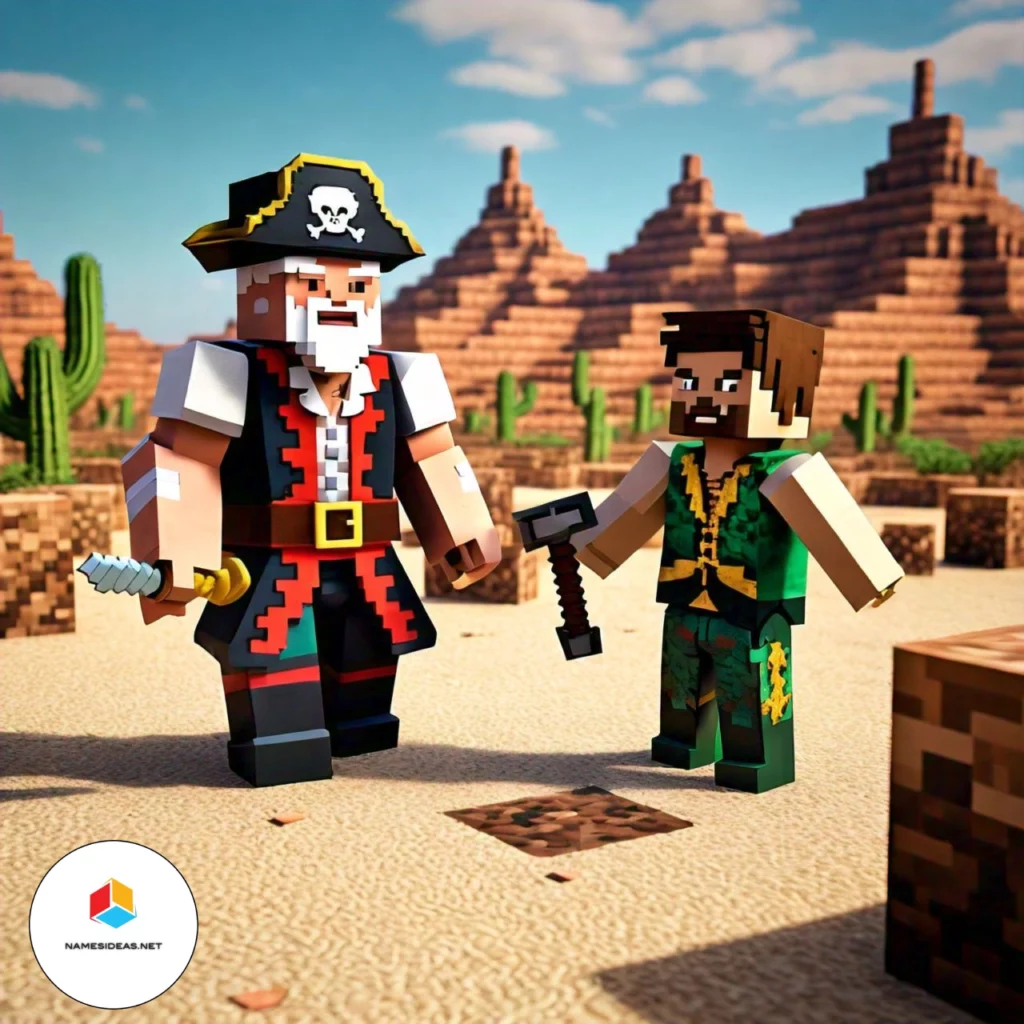 Pirate and Treasure Hunter Funny Minecraft Names