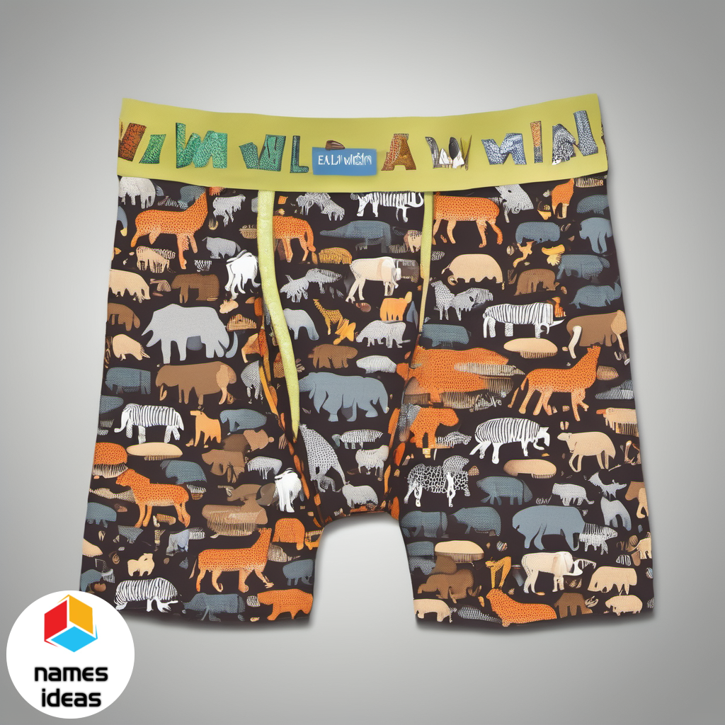 Wild Animal Funny Names for Underwear