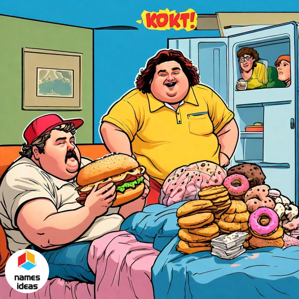 Comic book themed Funny Names for Fat People