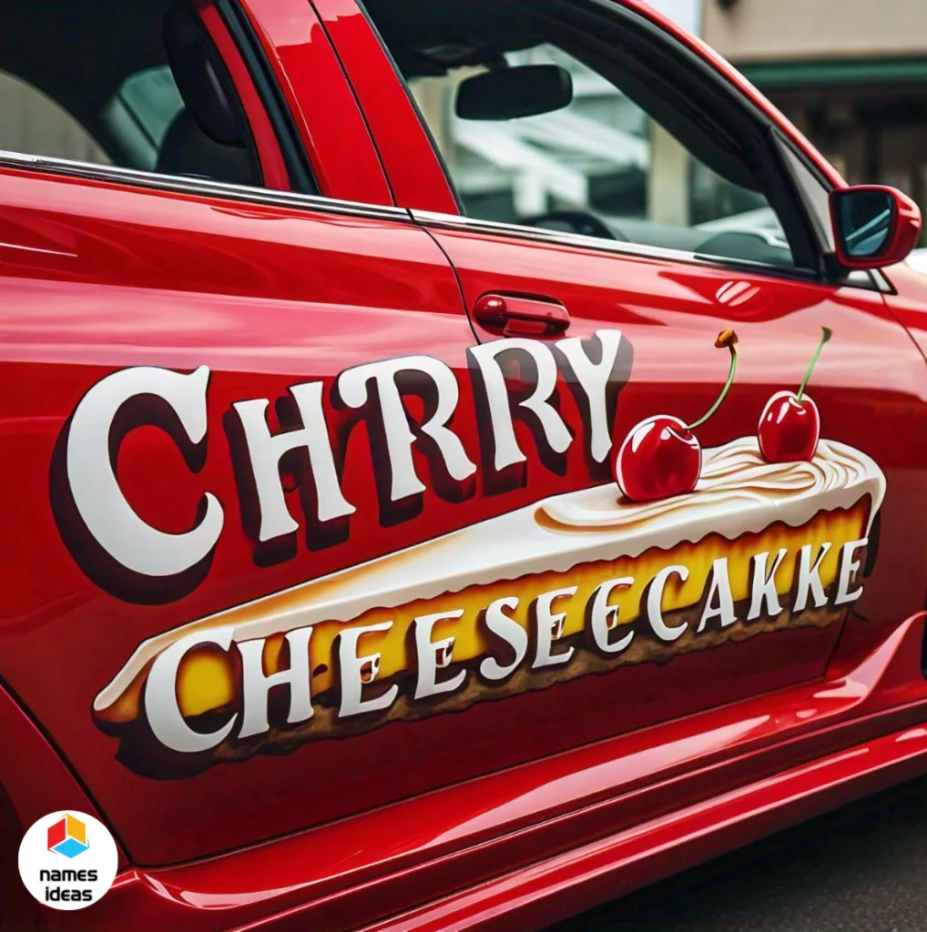 Food-Inspired Funny Red Car Names