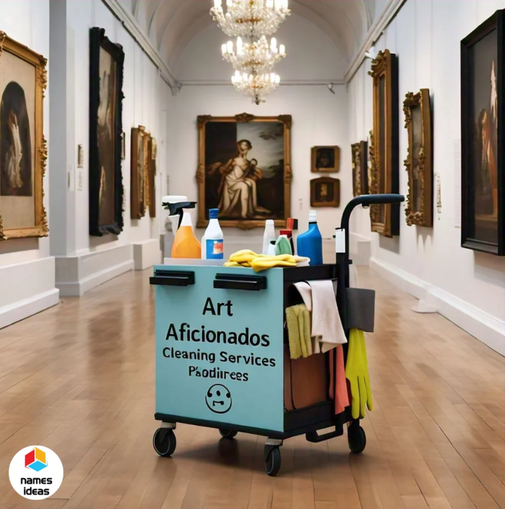 Funny Cleaning Business Names for Art Aficionados