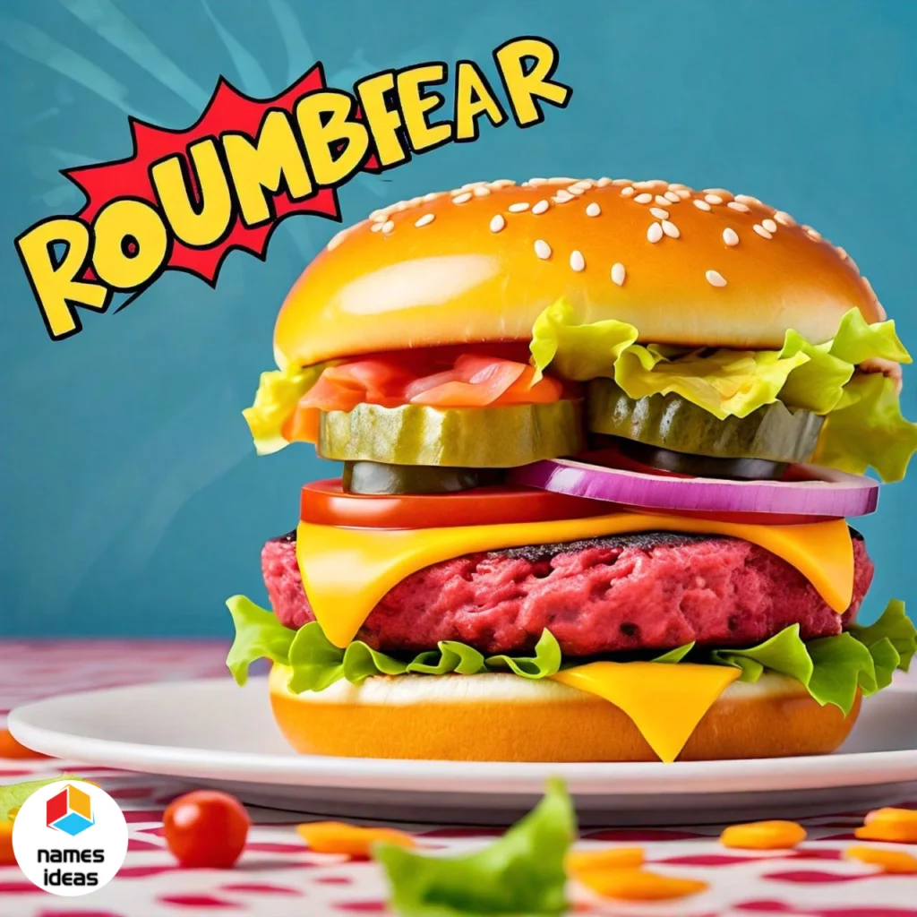 Funny Colourful Burger Names