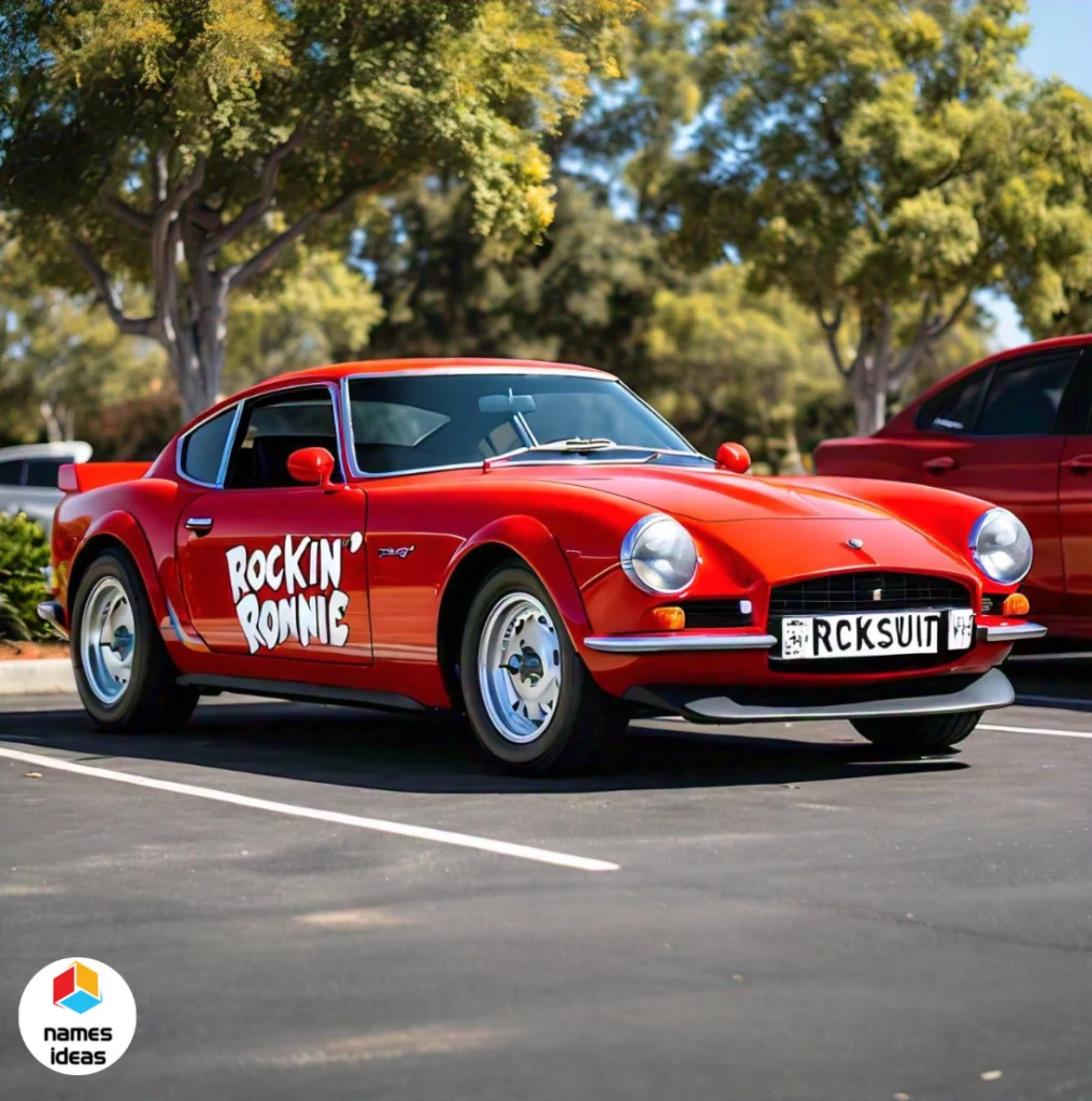 Funny Red Car Names Based on Music