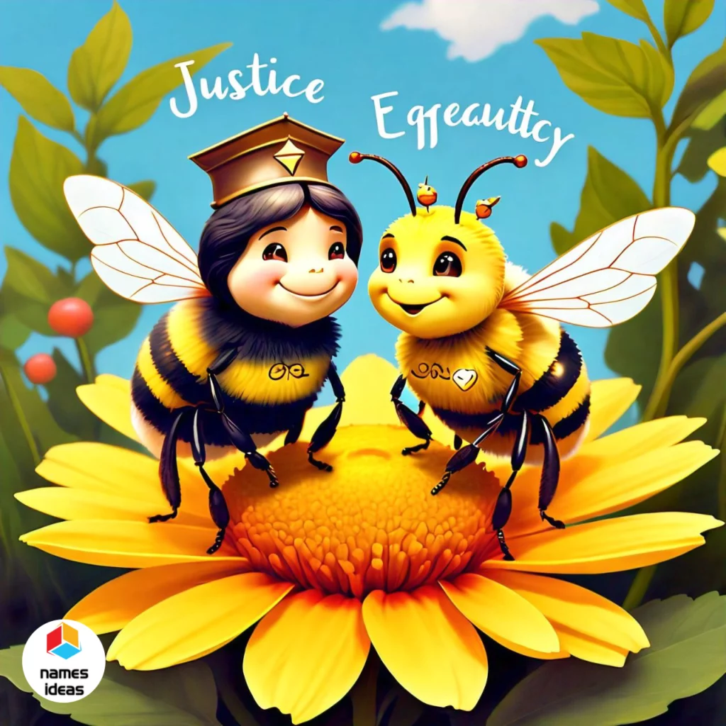 Justice and Equality Funny Bee Names