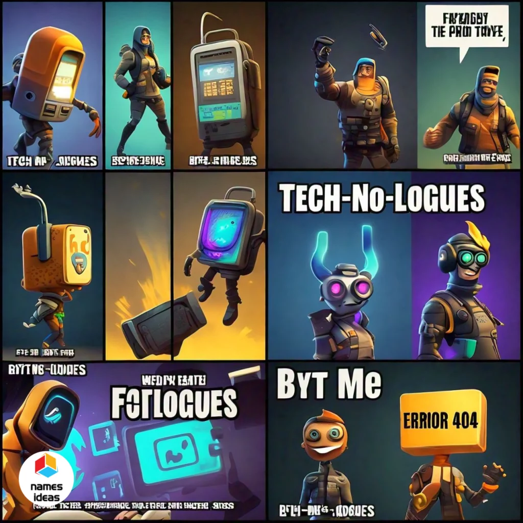 Technology-Inspired Comedic Fortnite Names