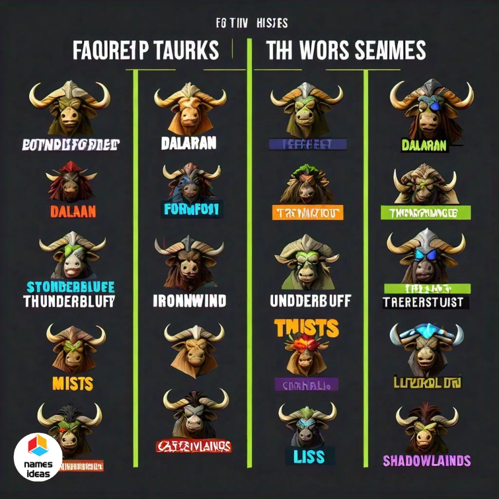 Funny Tauren Names Inspired by Pop Culture