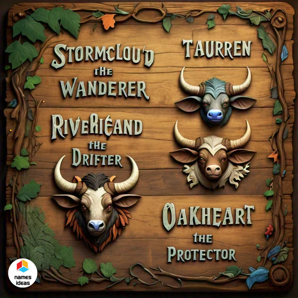 Funny Tauren Names with Nature and Wilderness Themes